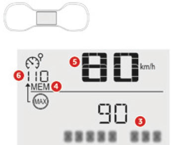 Memorizzazione della velocità impostata