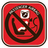 Airbag lato passeggero disattivato