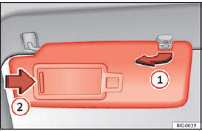 Fig. 153 Aletta parasole lato conducente