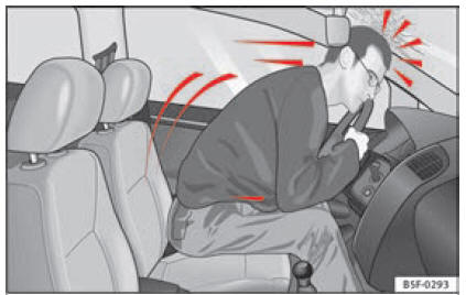 Il conducente che non indossa la cintura di sicurezza viene scaraventato in avanti