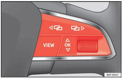 Lato destro del volante multifunzionale: tasti di controllo