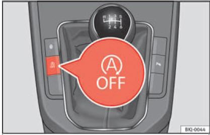 Console centrale: tasto del sistema Start/Stop.