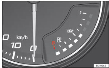 Fig. 128 Indicatore di carburante