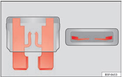Fig. 73 Immagine di un fusibile bruciato